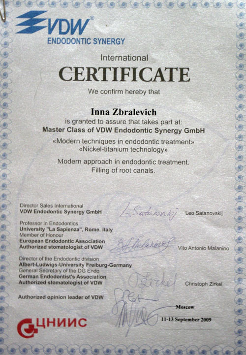 Master Class of VDW Endodontic synergy GmbH
